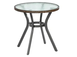 Merxx Gartentische|Ravenna Gartentisch Rund Ø 70 cm Graphit-Natur