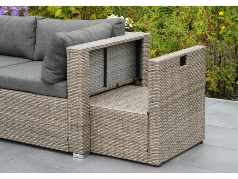 Merxx Lounge-Gartenmöbel|Gartenmöbel-Sets|Rivello Garteneck-Set inkl. Auflagen