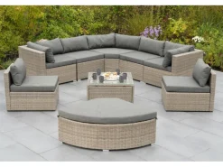 Merxx Lounge-Gartenmöbel|Gartenmöbel-Sets|Rivello Garteneck-Set inkl. Auflagen