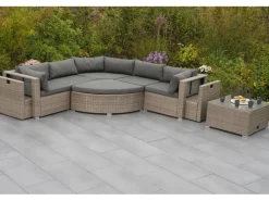 Merxx Lounge-Gartenmöbel|Gartenmöbel-Sets|Rivello Garteneck-Set inkl. Auflagen