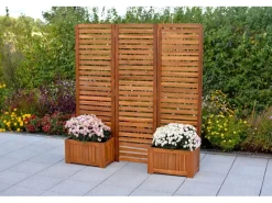 Merxx Gartenmöbel-Sets|Sichtschutz Blumenkästen Akazienholz geölt 2er Set