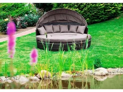 Merxx Gartenmöbel-Sets|Sonnenliegen|Sonneninsel Riva 5-teilig Polyrattan