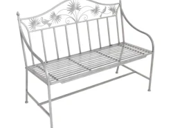 Metall Gartenbank 2-Sitzer Silbergrau 84 x 111 x 52 cm*Garden Pleasure Sale