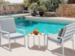 Balkonmöbel|Gartenmöbel-Sets|MeXo Aluminium Balkonmöbel Set Sitzgruppe Kleiner Balkon