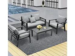 MeXo Aluminium Balkonmöbel Set für 4 Personen*