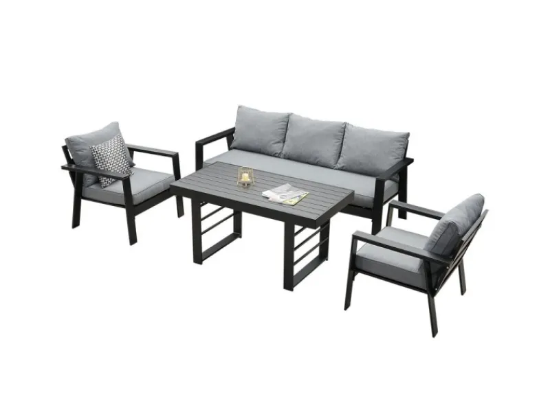 MeXo Aluminium Dining Lounge Outdoor mit Esstisch für 5 Personen* Sale