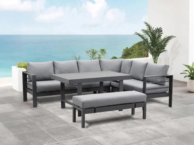 MeXo Aluminium Lounge-Set mit Esstisch für 8 Personen* Online