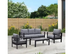 MeXo Gartenmöbel Set aus Aluminium Loungeset für 5 Personen*