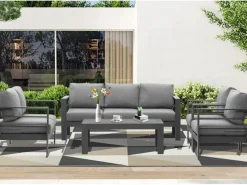 MeXo Gartenmöbel Set aus Aluminium Loungeset für 7 Personen*
