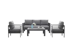 MeXo Gartenmöbel Set aus Aluminium Loungeset für 5 Personen* Clearance