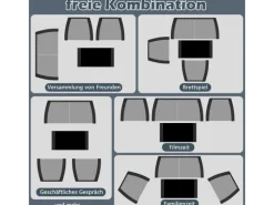 Lounge-Gartenmöbel|Gartenmöbel-Sets|MeXo Poly Rattan Balkonmöbel Set für 4 Personen