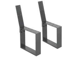 ML-Design Gartenmöbel-Sets|2 Stück Bankbeine aus Stahl Massiv 40x78,5cm mit Rückenlehne