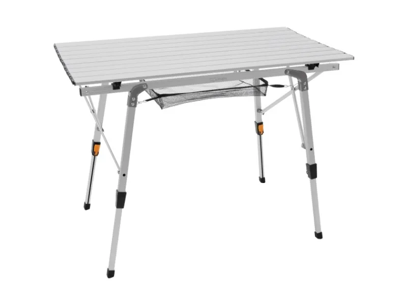 Campingtisch Faltbar 90x51,5 cm Aluminium Höhenverstellbar Silber*ML-Design Discount