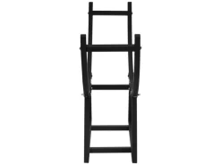 ML-Design Weitere Ordnungssysteme Für Den Garten|Kaminholzregale|Kaminholzregal 55 x 94 x 21 cm Schwarz Metall Innen/Außen U-förmiges