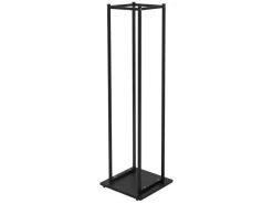 Kaminholzregal 33 x 115 x 33 cm Rechteckig Schwarz Metall Innen/Außen*ML-Design Clearance