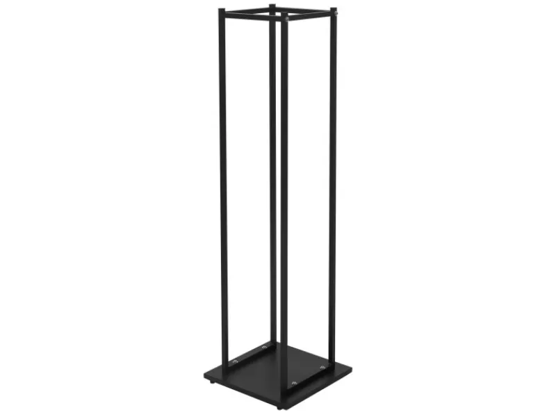 Kaminholzregal 33 x 115 x 33 cm Rechteckig Schwarz Metall Innen/Außen*ML-Design Clearance