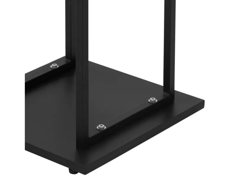 Kaminholzregal 33 x 115 x 33 cm Rechteckig Schwarz Metall Innen/Außen*ML-Design Clearance