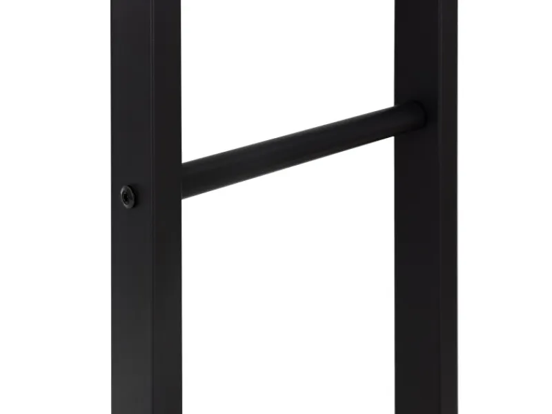 Kaminholzregal 40x100x25cm Rechteckig Schwarz aus Metall Innen/Außen*ML-Design Best