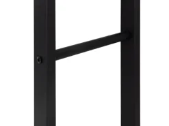 ML-Design Weitere Ordnungssysteme Für Den Garten|Kaminholzregale|Kaminholzregal 60x100x25cm Rechteckig Schwarz aus Metall Innen/Außen