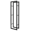 ML-Design Weitere Ordnungssysteme Für Den Garten|Kaminholzregale|Kaminholzregal 40x150x25 cm Rechteckig Schwarz Metall Innen/Außen