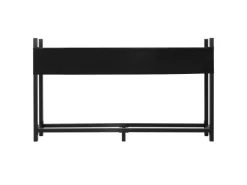 Metall Kaminholzregal mit Abdeckung 200x25x115 cm Anthrazit Stahl*ML-Design Discount