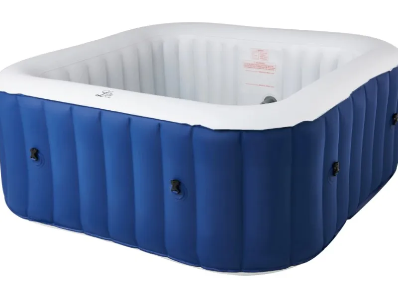 Mobiler Whirlpool SQUARE NAVY Marineblau 158 x 158 x 68 cm f. 4 Pers.* Outlet
