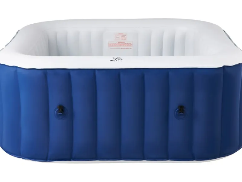 Mobiler Whirlpool SQUARE NAVY Marineblau 158 x 158 x 68 cm f. 4 Pers.* Outlet