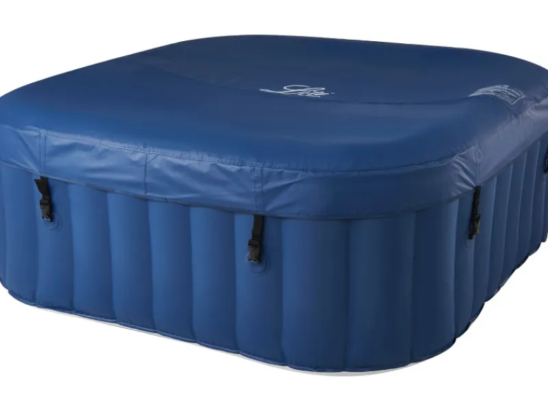 Mobiler Whirlpool SQUARE NAVY Marineblau 158 x 158 x 68 cm f. 4 Pers.* Outlet