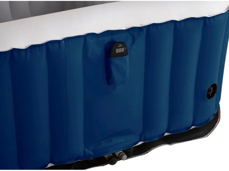 Mobiler Whirlpool SQUARE NAVY Marineblau 158 x 158 x 68 cm f. 4 Pers.* Outlet