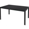 Aluminium Gartentisch ANTHRAZIT Esstisch Gartenmöbel Tisch Nonwood Holzimitat wetterfest 150x90x74cm*Mojawo Best