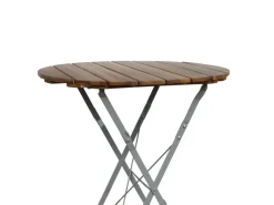 Mojawo Bierzeltgarnituren|Biergarten Tisch Klapptisch Stehtisch klappbar Akazie Stahl Ø80 cm