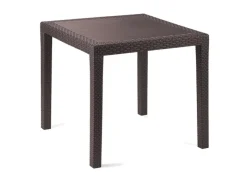 Mojawo Gartentische|Bistrotisch Kunststoff 79x79xH72cm King Mokka ECKIG Balkontisch Gartentisch Terrassentisch Outdoortisch Tisch Wetterfest