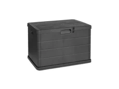 Kunststoff Auflagenbox Kissenbox Gartenbox Sitzbank für Polsterauflagen Kunststoff Wasserdicht Anthrazit 170Liter*Mojawo New