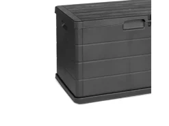 Kunststoff Auflagenbox Kissenbox Gartenbox Sitzbank für Polsterauflagen Kunststoff Wasserdicht Anthrazit 170Liter*Mojawo New