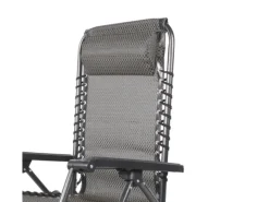 Mojawo Sonnenliegen|Luxus Comfort GartenstuhlRelaxsessel Relaxstuhl Liegestuhl Klappbar Verstellbar mit KopfpolsterSchwarz und Taupe