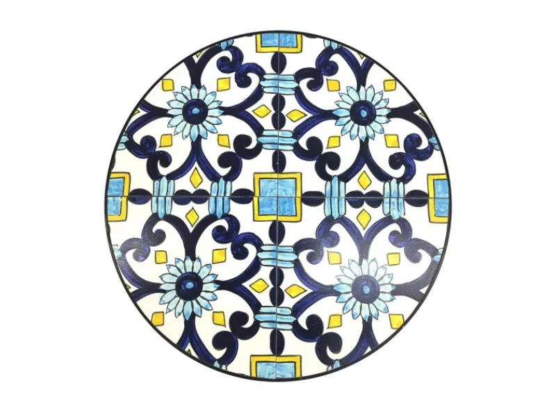 Mojawo Balkonmöbel|Mosaik Sitzgarnitur Set 3teilig Sitzgruppe Gartenmöbel Tisch Stühle