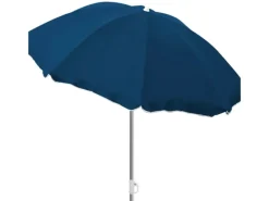 Mojawo Sonnenschirme|Strandschirm Sonnenschirm Strand Schirm Sonnenschutz Gartenschirm Sonnenschutz Knickbar Polyester Dunkelblau Ø1,80m