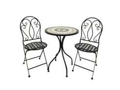 3teilig Mosaik Sitzgarnitur Gartengarnitur Balkonmöbel Bistroset*Mojawo New