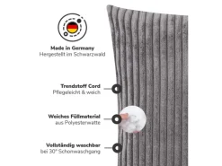 Dekokissen Set Die Kuschelbuddies 2er-Set Cordkissen mit Füllung in*mokebo Clearance