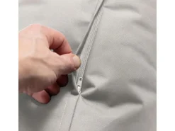 mokebo Strandkörbe|Outdoor Pouf o Hocker in Der Ruhepouf Fußhocker mit EPS-Perlen Füllung und Cover