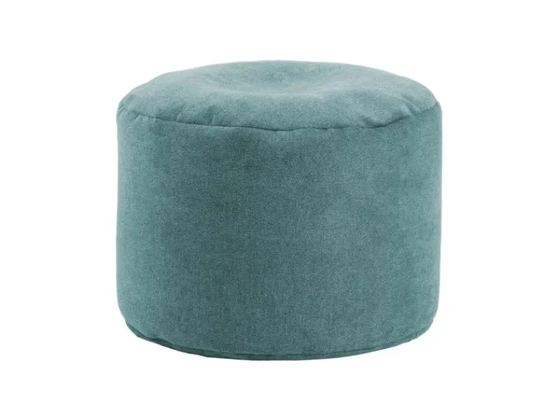 mokebo Sitzkissen|Pouf Hocker o Bodenkissen Der Ruhepouf Sitzhocker rund und Fußhocker fürs Wohnzimmer Leichter Sitzpouf aus Stoff in
