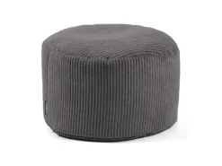 mokebo Sitzkissen|Pouf oder Sitzhocker aus Cord Der Faule Lenz Fußhocker in mit EPS-Perlen Füllung