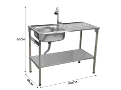 Monstershop Campingzubehör|Faltbarer Camping Spültisch