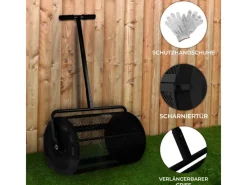 Garten Kompoststreuer Schwarz*Monstershop Best