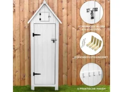 Gartenschrank aus Holz Weiß*Monstershop Hot