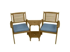 Monstershop Gartenbänke|Loveseat Gartenbank mit Kissen