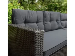 Monstershop Lounge-Gartenmöbel|Gartenmöbel-Sets|Polyrattan Gartenmöbel Set Schwarz