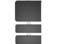 Bierzeltgarnitur Set Klappbarer Tisch Bänke Rattanoptik*24Move Discount