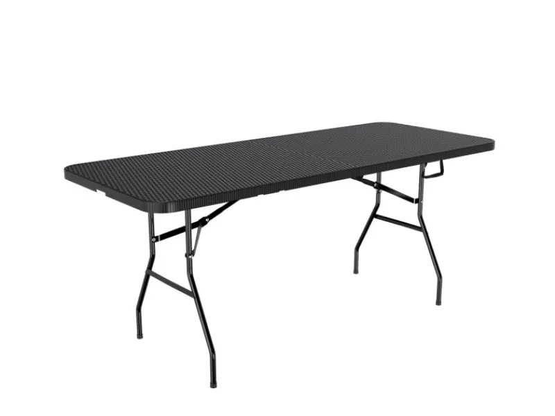 Bierzeltgarnitur Set Klappbarer Tisch Bänke Rattanoptik*24Move Discount