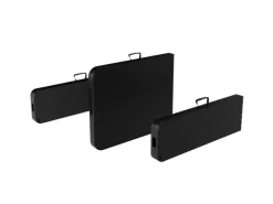 Bierzeltgarnitur Set Klappbarer Tisch Bänke Rattanoptik*24Move Discount